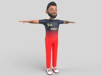 Virat Kohli 3D model