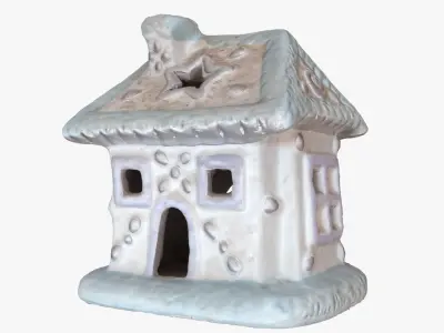 Little house Low-poly 3D model