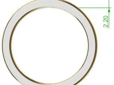 Patterned Ring 3D model Texture 3D print model 3D print model
