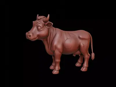 Cow Animal Sculpture 3D print model buy