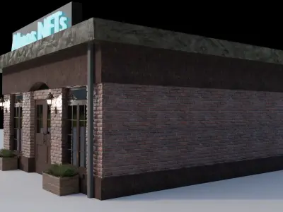 Cafe 3D Model Free 3D model