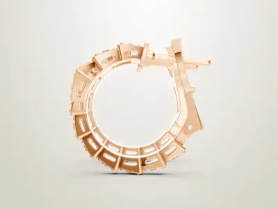 SERPENTI VIPER EARRINGS bulgari 3D print model