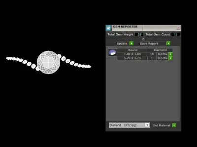 Jewelry Ring Gold 3D print model
