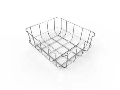 Wire Bin M02 Low-poly 3D model