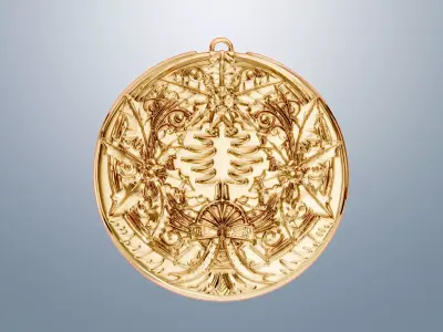 Christmas Wreath Ornamnet and Pendant 3D print model