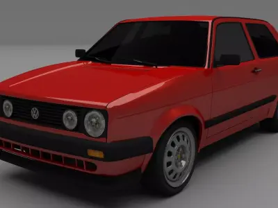 VW Golf Mk 2 3D model