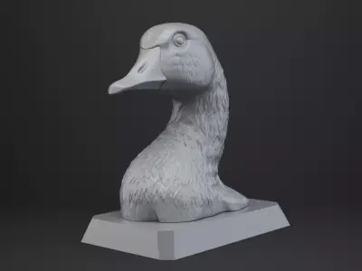 Goose Bust - Animal Figurine 3D print model
