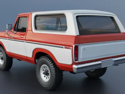 Bronco 1979 3D print model
