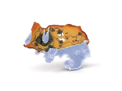 Fantasy Terrain Map model pack Low-poly 3D model