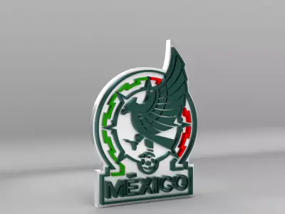Mexico National Soccer Team Logo 3D model