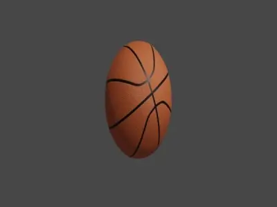 BasketBall ball 3D model 6
