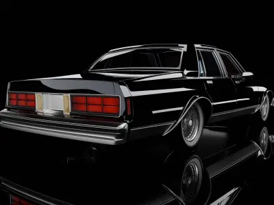 Chevrolet Caprice 87 aka American Police Car 3D model