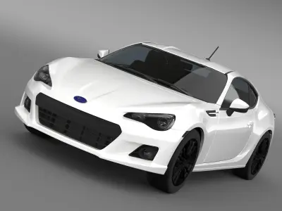 Subaru BRZ Premium Sport Package ZC6 2013 3D model