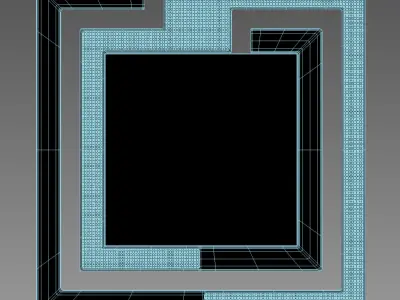 Zebra Mirror 3D model