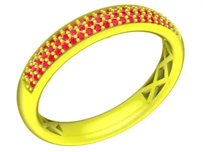 Luxury Pave Eternity Band Ring for Women 5194  3D print model