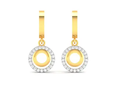 Women Earrings 3dm STL OBJ FBX Render Details 3D print model order