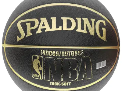 spalding nba snake basketball ball 3D model