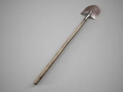 Shovel Low-poly 3D model