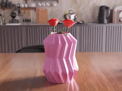 Sharp Vase - 009 3D print model