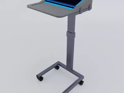 Sci Fi Lecturn Podium Free 3D model