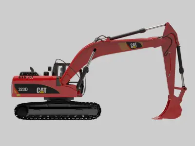 Excavator caterpillar 323d Free 3D model