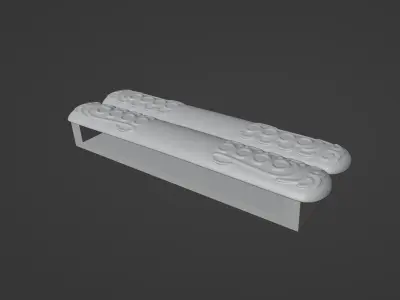 Santa Clause Belt Buckle 3D print model