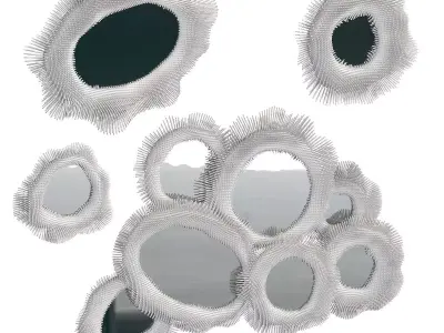 Sea Anemone Mirror Set by Pia Maria Raeder 3D model