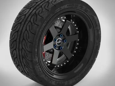 SSActive Garage GTR Wheels 3D model