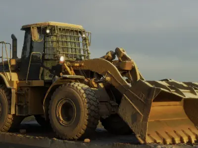 Imposing Loader 3D asset 3D model