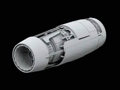 Sci-Fi KitBash Engine Pack II - Star Wars 3D model