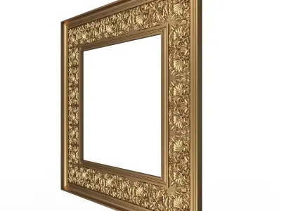 Classic Frame and Mirror Collection 05 Low-poly 3D model