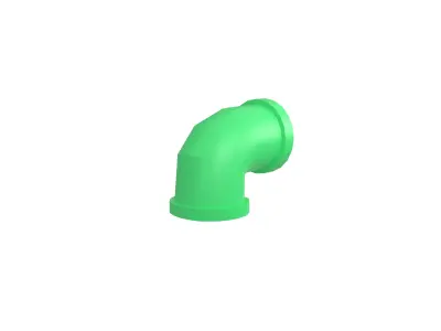 Pipe v7 006 Low-poly 3D model