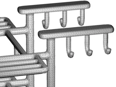 Stylish Dryer Cloth Stand 3D print model