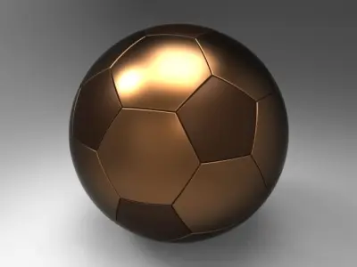 Parametric football ball model Free 3D model