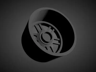 Enkei RPF1 scalable and Printable rim  3D print model