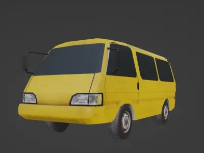 Kia Besta  Low-poly 3D model