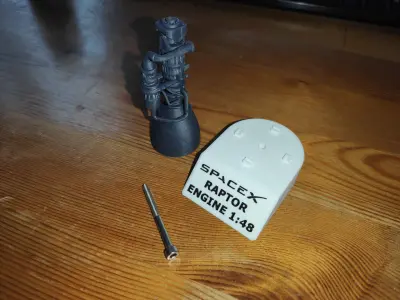 RAPTOR ATMOSPHERIC ENGINE SPACEX 3D print model