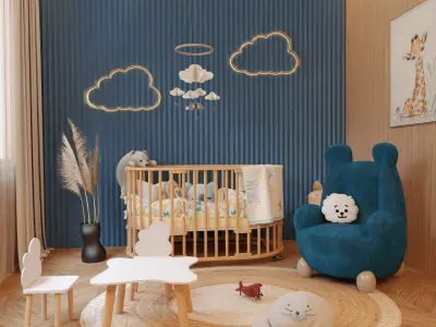 Baby Room 3 Blender Scene 3D model
