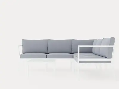 Gothenburg sofa set Low-poly 3D model