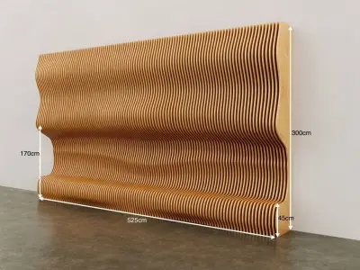 Parametric Wall 3D model