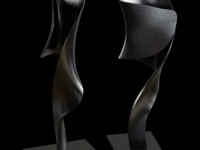 ARTERIORS Hissa Sculpture Low-poly 3D model