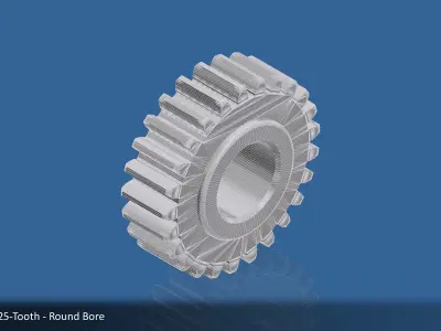25-Tooth Spur Gear 03 3D print model