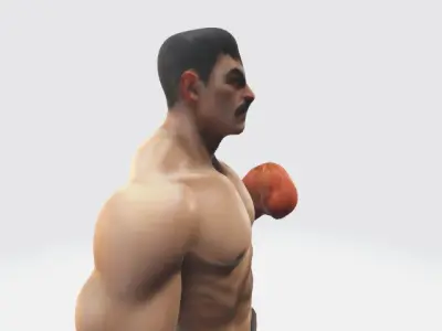 Low-poly Boxer Low-poly 3D model