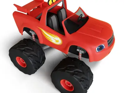 Toy Blaze from the cartoon Blaze and the monster machines 3D model