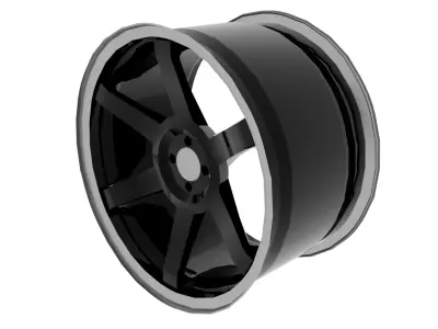 Jdm Rim Low-poly 3D model