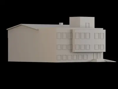 Low Poly Building Pack for 3D Printing in Dioramas 3D print model