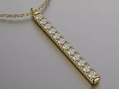 Pendant 2024-008 3D print model 3D print model