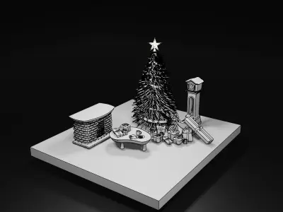 Holiday assets 3D model