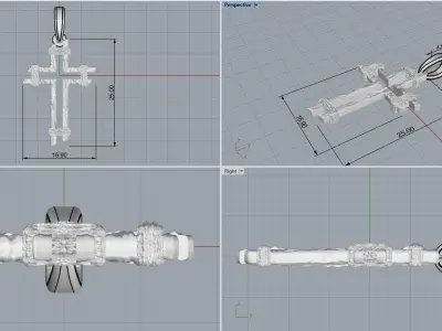 Nice cross model 557 3D print model