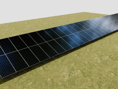 Solar Panel Steel Construction Type 23 3D model